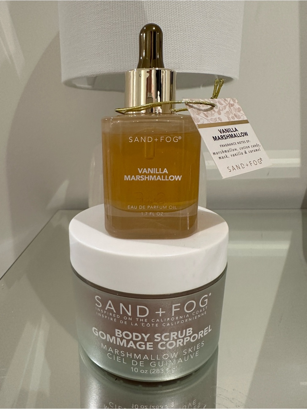 🦢 NWT Vanilla Marshmallow & Marshmallow Skies 2 Piece Gift Set by Sand + Fog